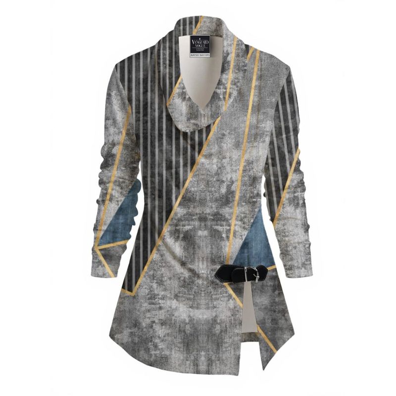 Women&#39;s Draped Long Sleeve Top