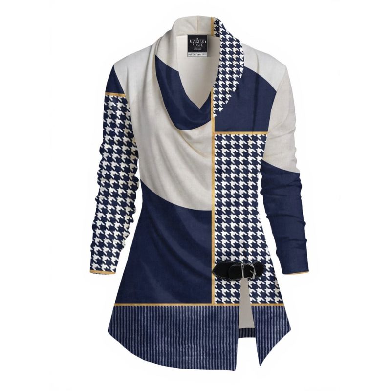 Women&#39;s Draped Long Sleeve Top