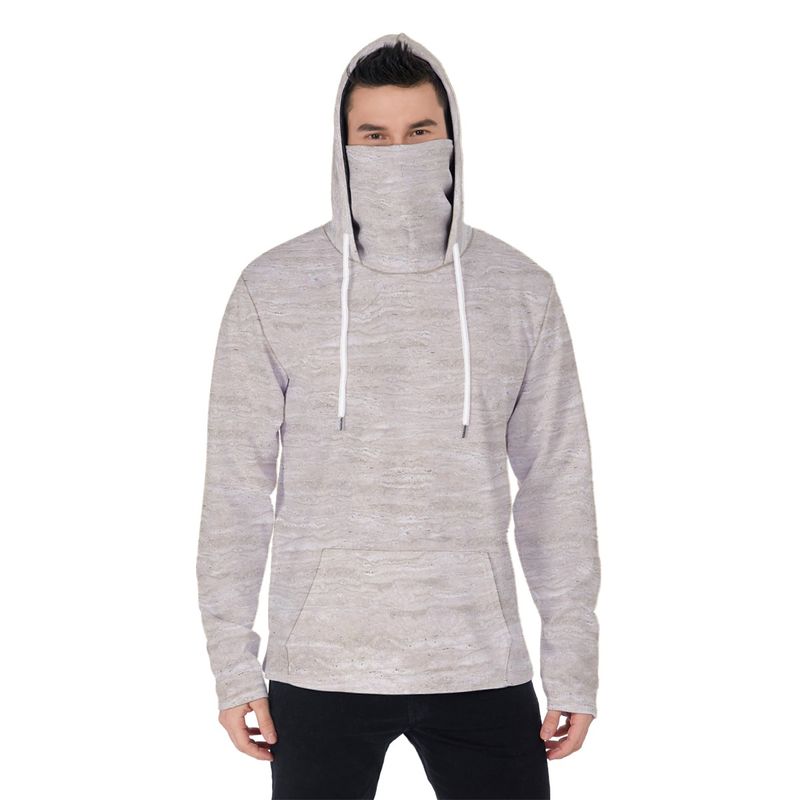 Men’s Activewear Hoodie  Turtleneck Mask