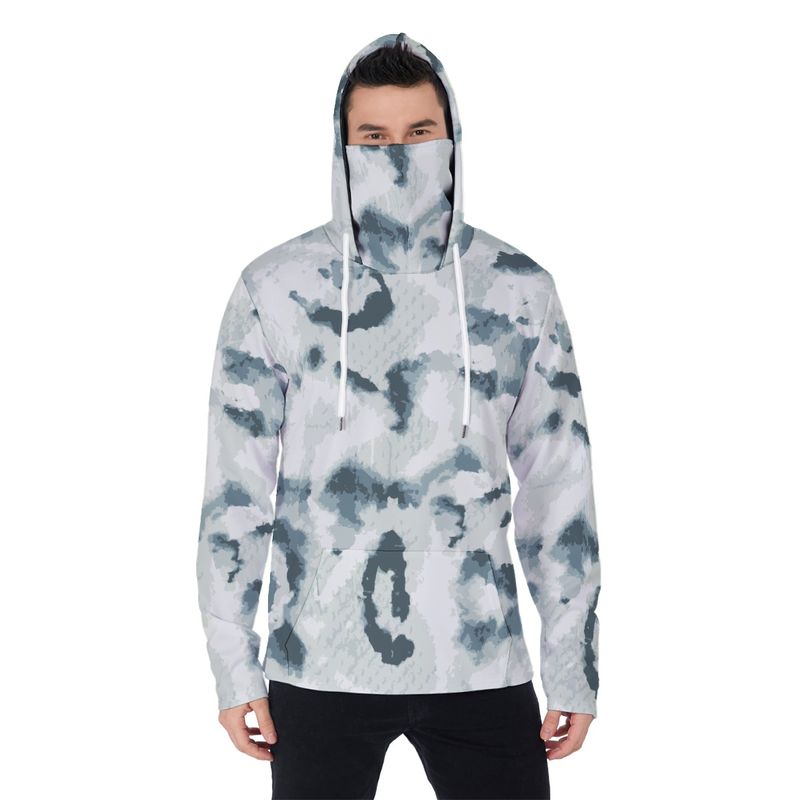 Men’s Activewear Hoodie Turtleneck Mask
