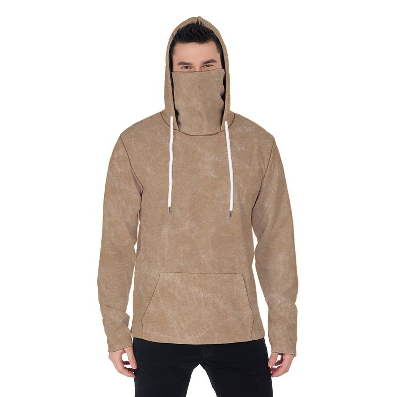 Men’s Activewear Hoodie  Turtleneck Mask