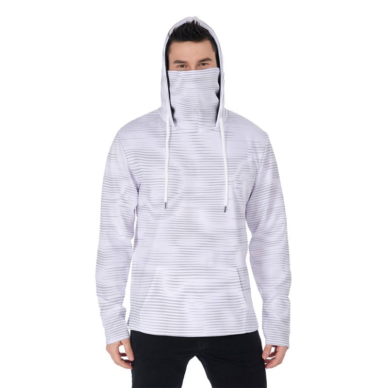 Men’s Activewear Hoodie  Turtleneck Mask