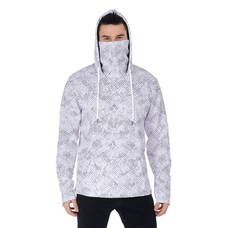 Men’s Activewear Hoodie Turtleneck Mask