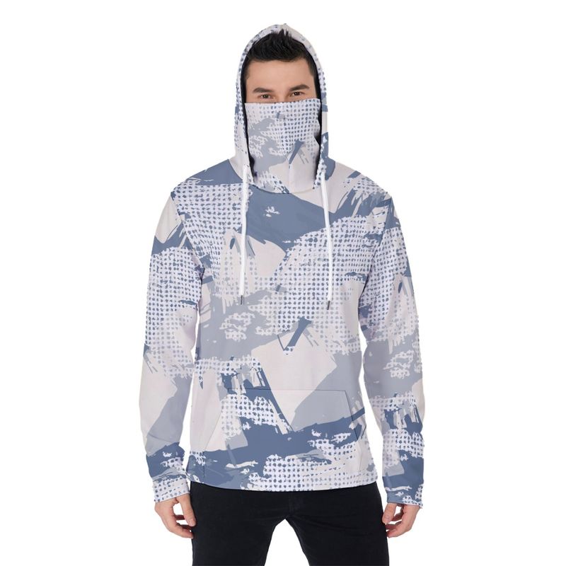 Men’s Activewear Hoodie  Turtleneck Mask