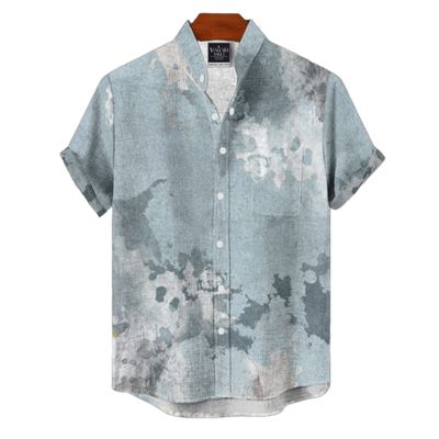 Men's Cotton Stand Collar Shirt