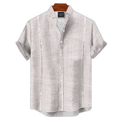 Men's Cotton Stand Collar Shirt