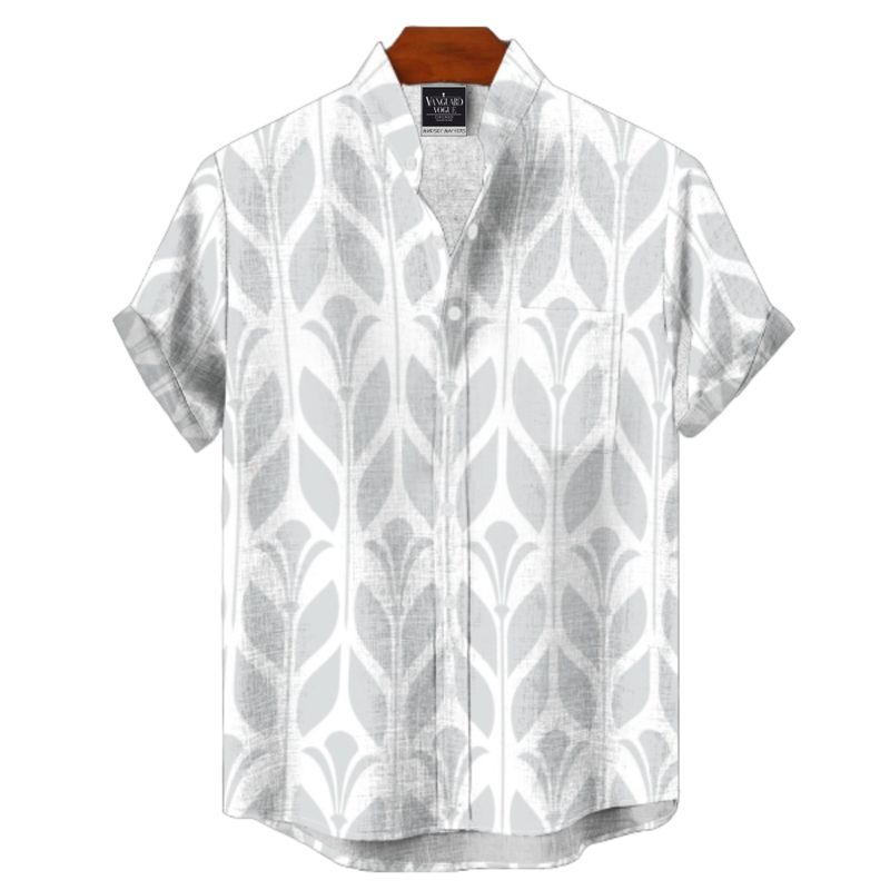 Men's Cotton Stand Collar Shirt
