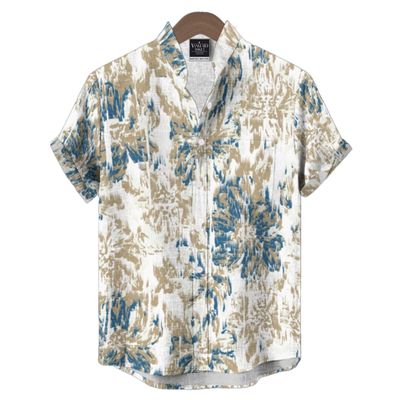 Men's Cotton Stand Collar Shirt