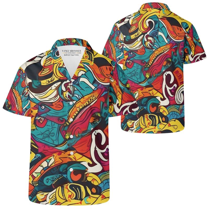 Men's Casual Retro Artsy Shirt