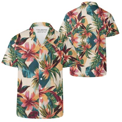 Men's Casual Retro Artsy Hawaiian Shirt Men's Casual Retro Artsy Hawaiian Shirt