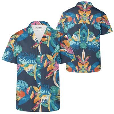 Men's Casual Retro Artsy Hawaiian Shirt Men's Casual Retro Artsy Hawaiian Shirt