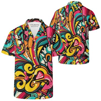 Men's Casual Retro Artsy Shirt