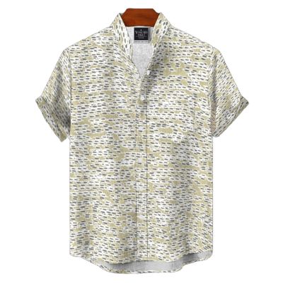 Men's Cotton Stand Collar Shirt