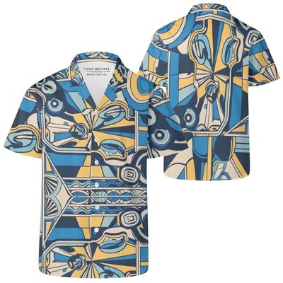 Men's Casual Retro Artsy Shirt