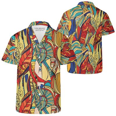 Men's Casual Retro Artsy Shirt