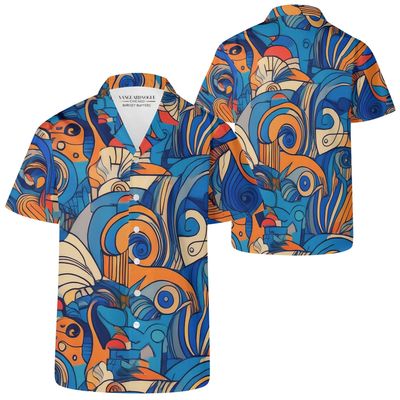 Men's Casual Retro Artsy Shirt