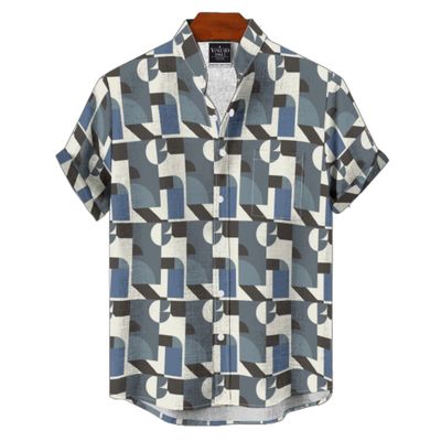 Men's Cotton Stand Collar Shirt