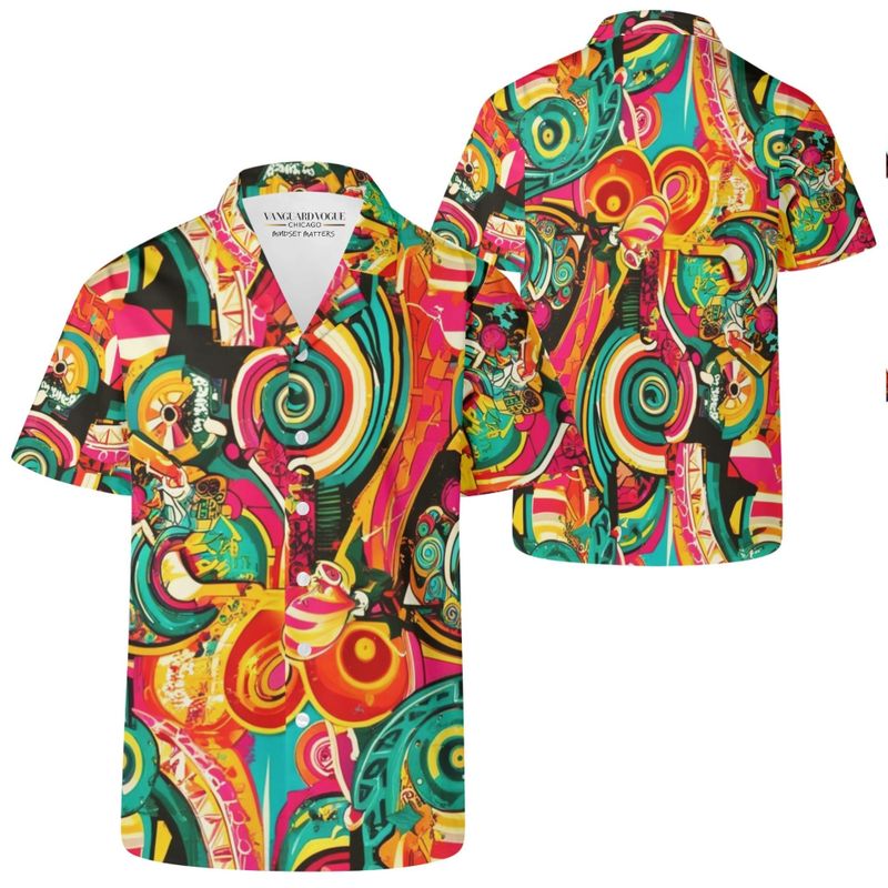 Men's Casual Retro Artsy Shirt