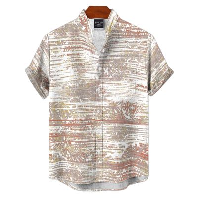 Men's Cotton Stand Collar Shirt