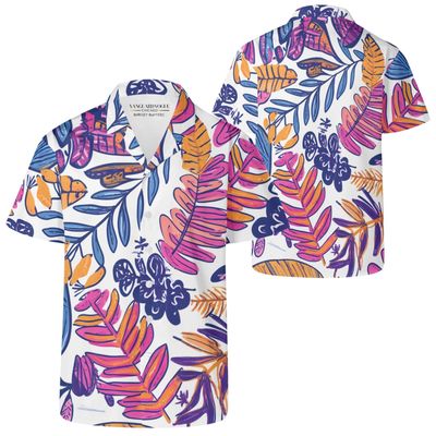 Men's Artsy Print Casual Hawaiian Shirt Men's Artsy Print Casual Hawaiian Shirt