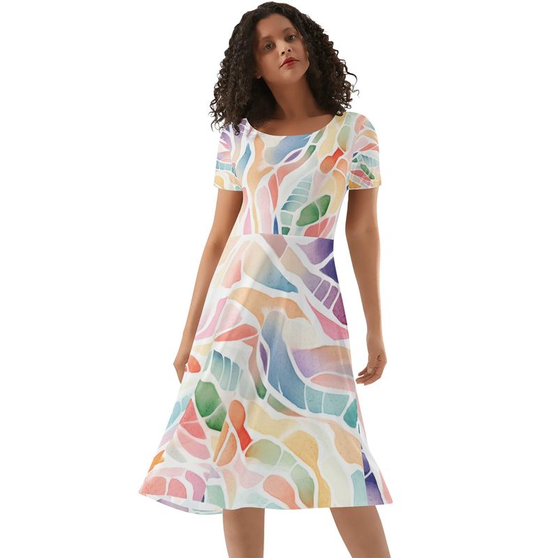 Women's Ruffle Midi Dress