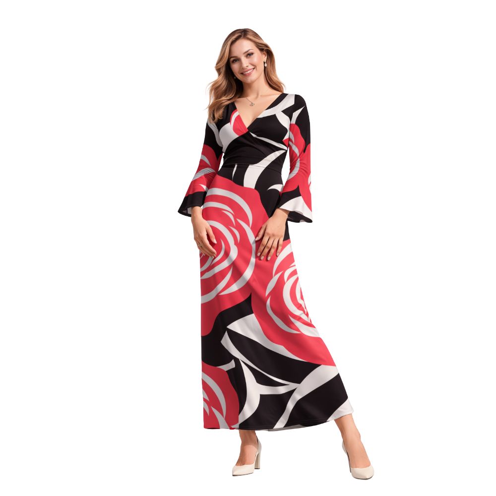 Artisan V-Neck Maxi Dress