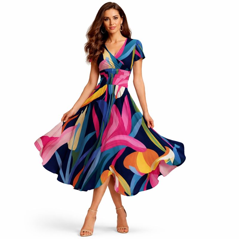 MidiMax Glamour Flow Dress