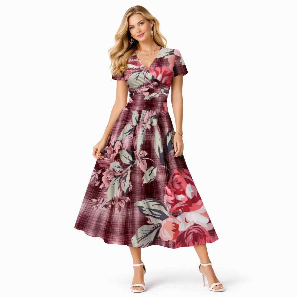 MidiMax Glamour Flow Dress