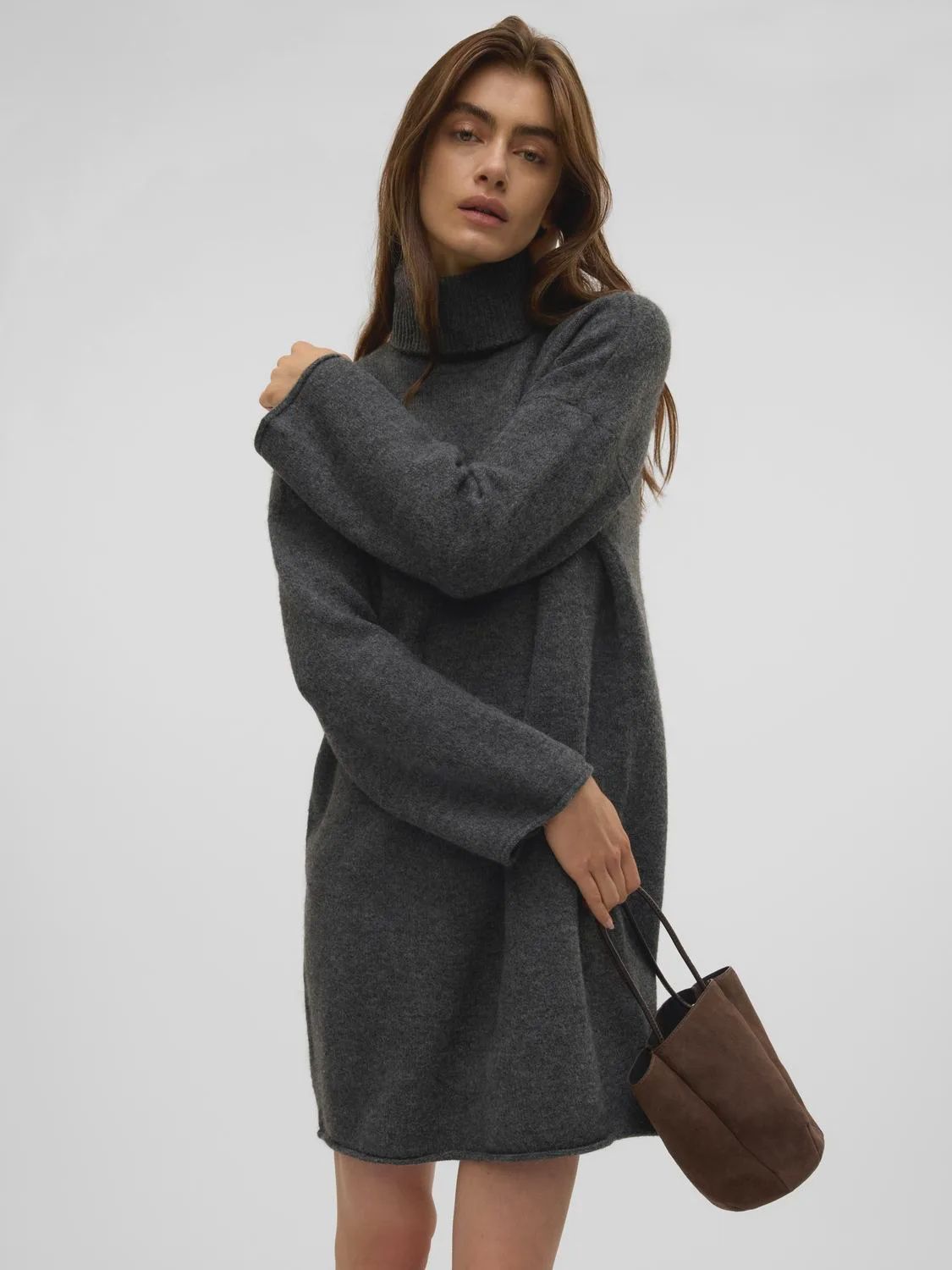 VMgemma roll neck knit dress