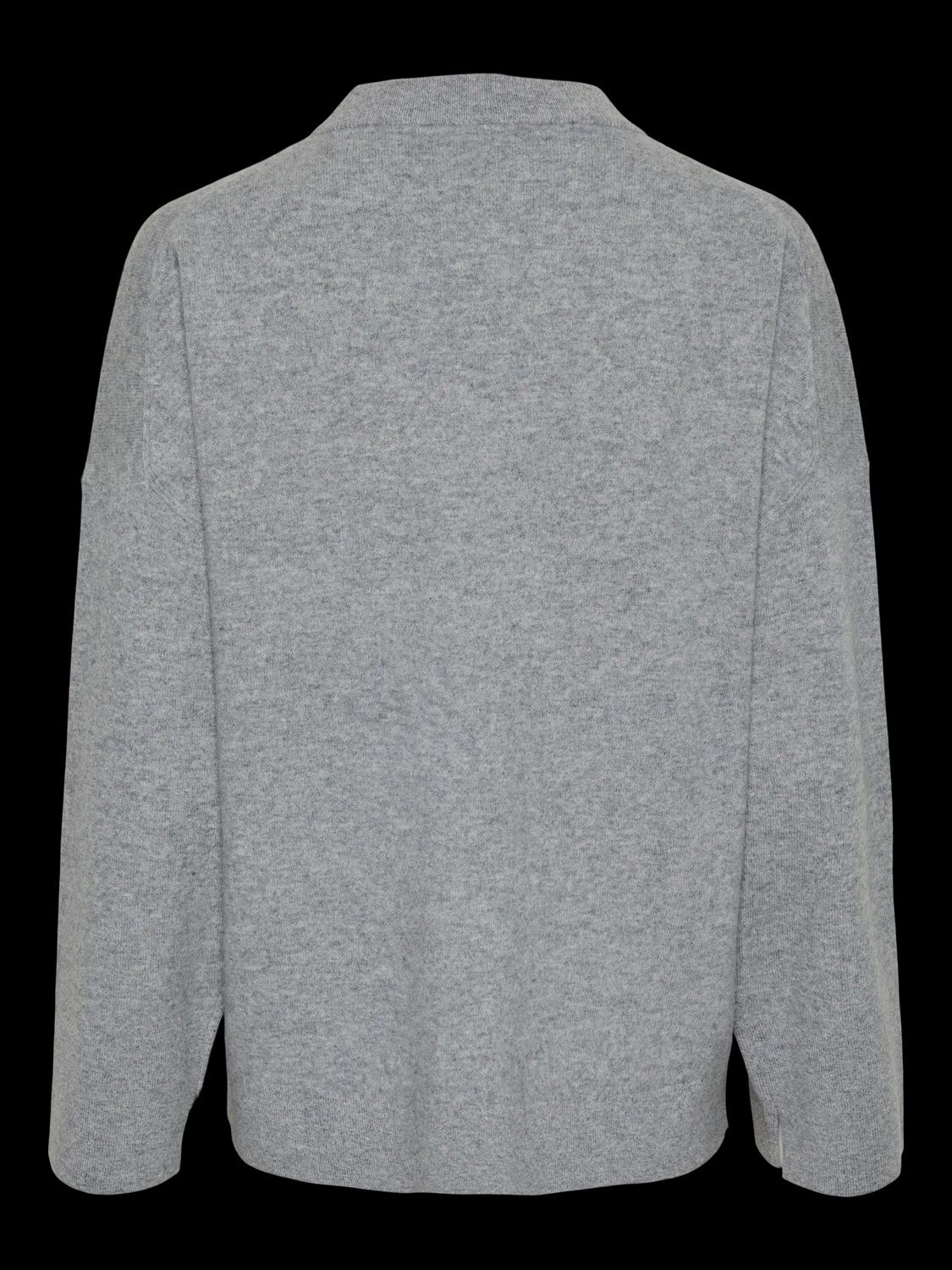 Yasemilie O-neck knit pullover light grey melange