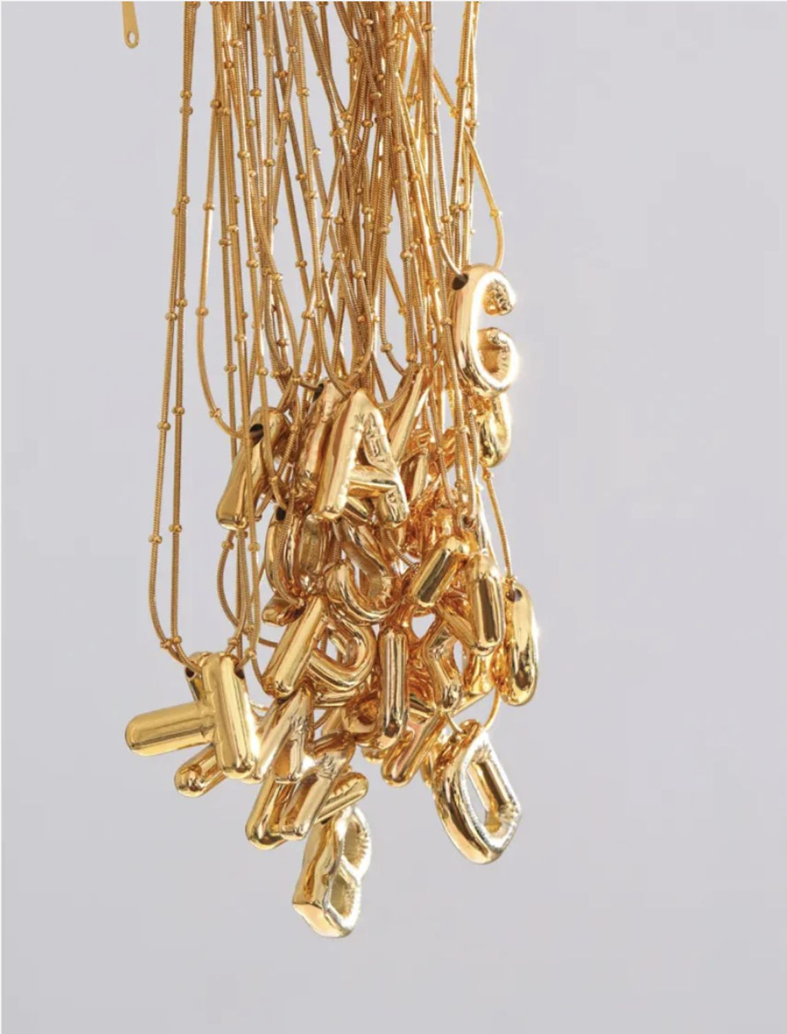 Ballon letter ketting