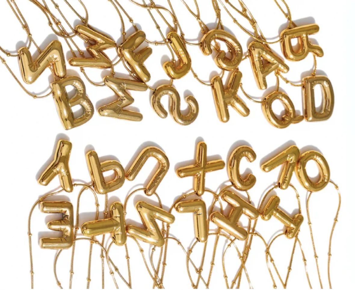 Ballon letter ketting