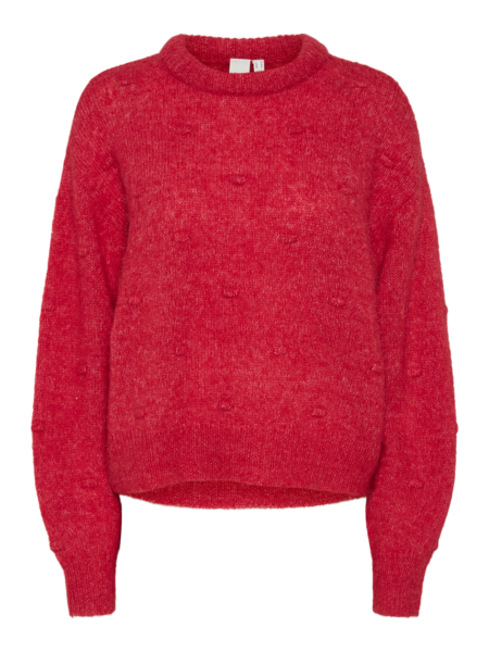 Yashibbo knit pullover hibiscus