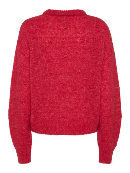 Yashibbo knit pullover hibiscus
