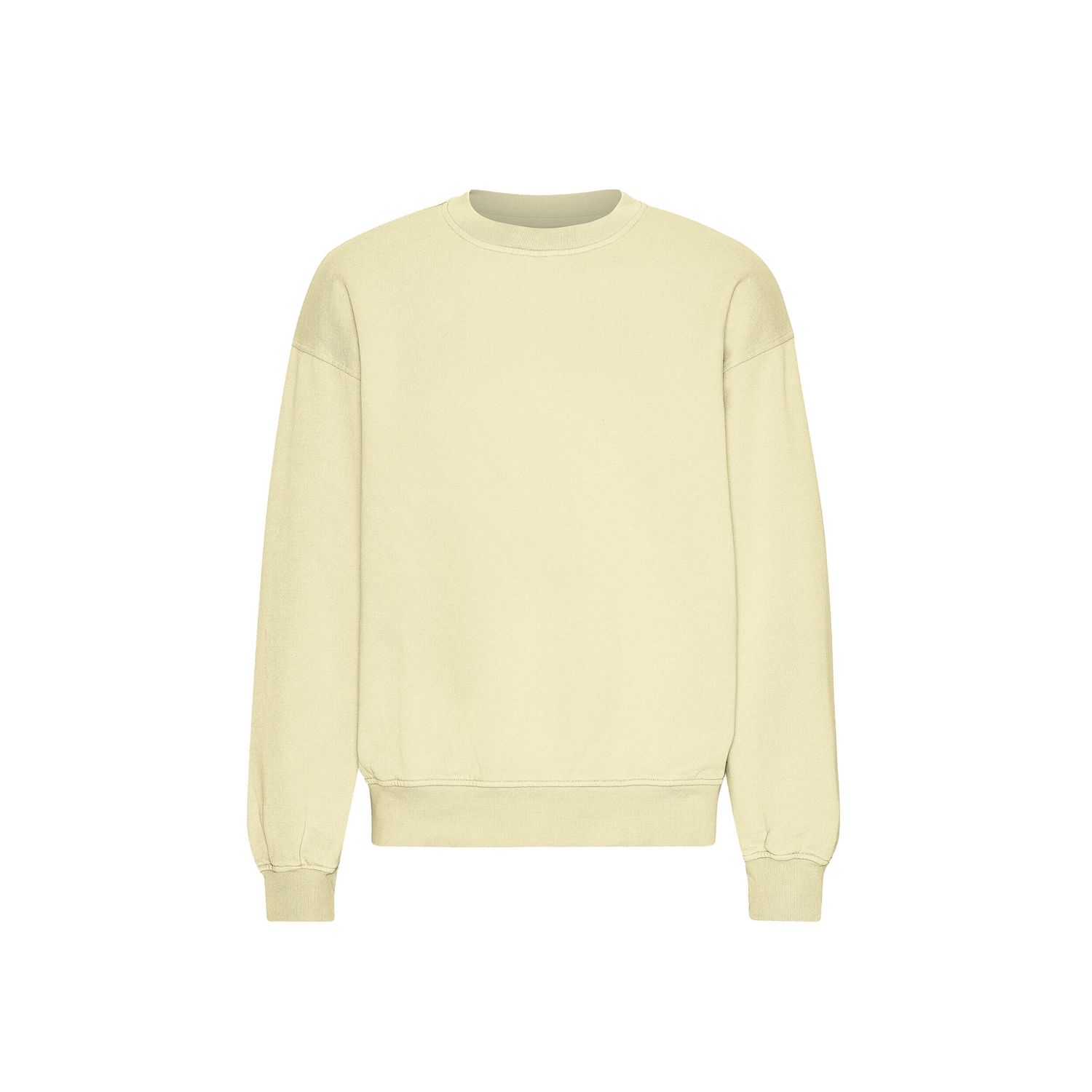Oversized crew soft yellow