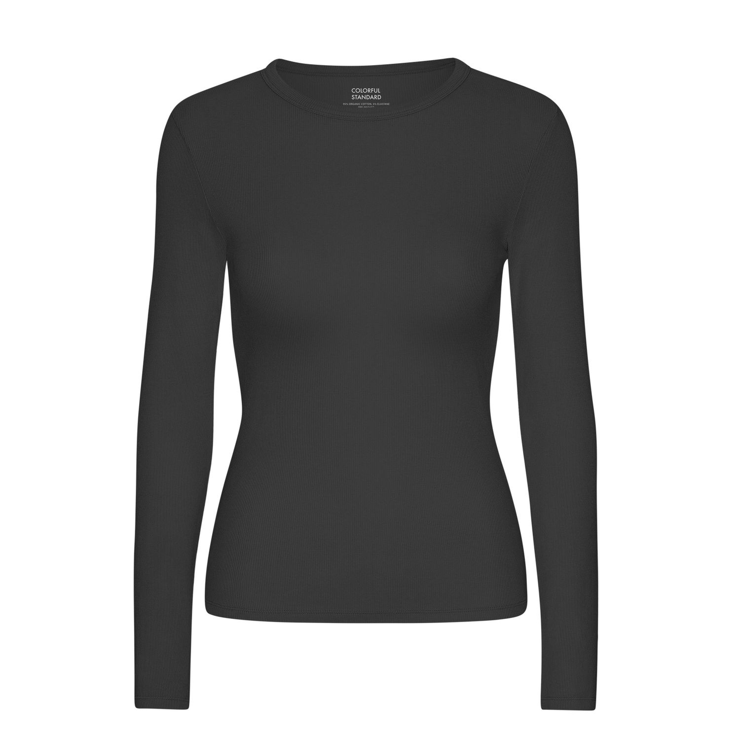 Rib T-shirt Deep Black