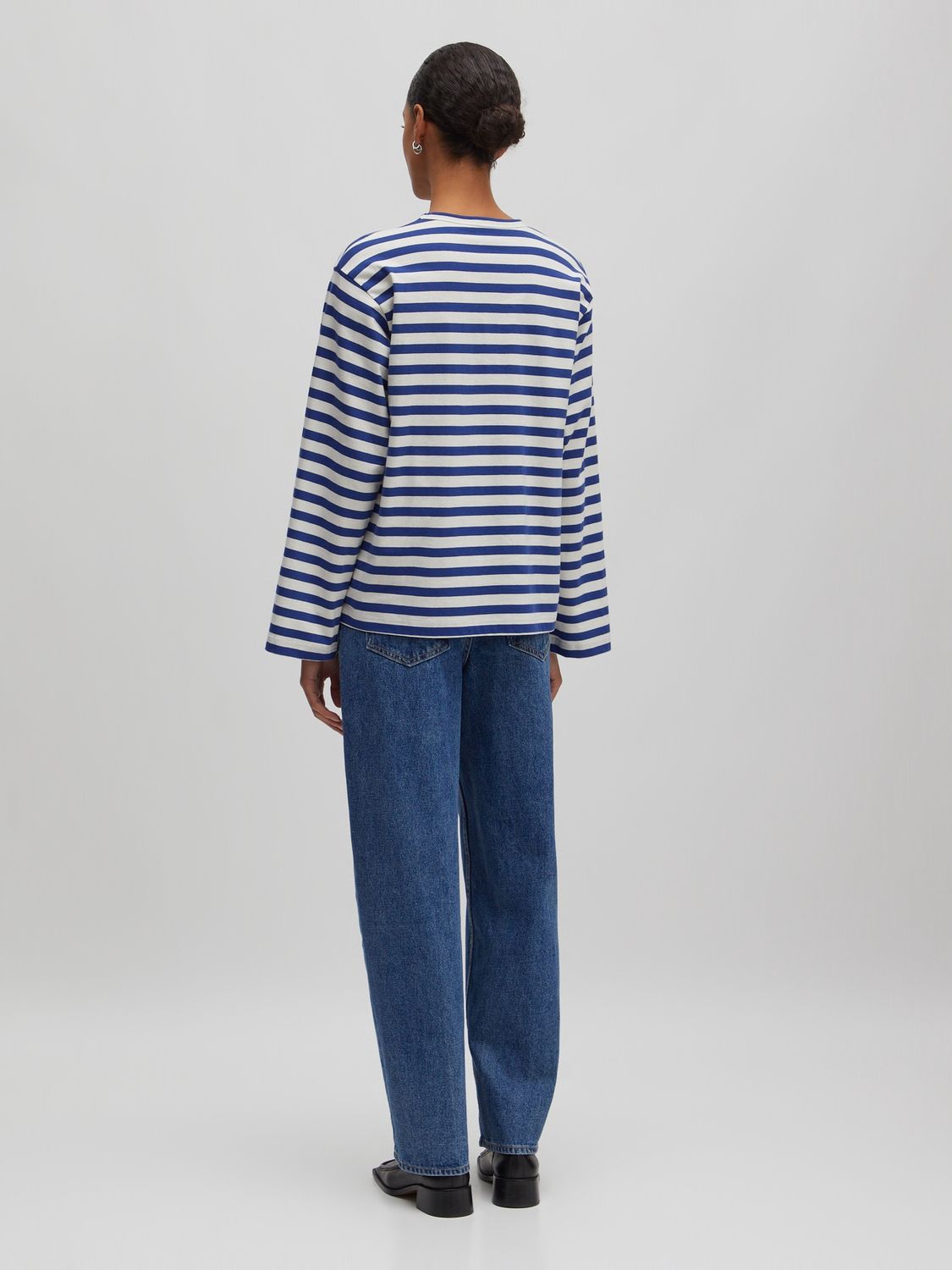 Veerle longsleeve blauw