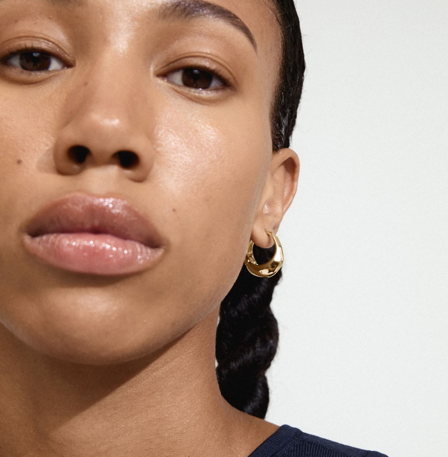 Dune earrings gold plated