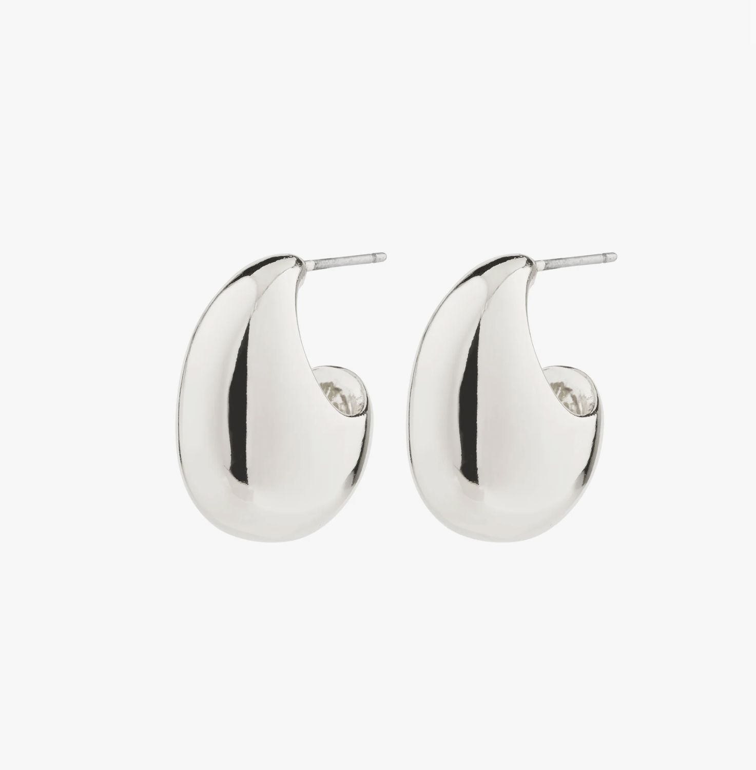 Intent earrings silver plated