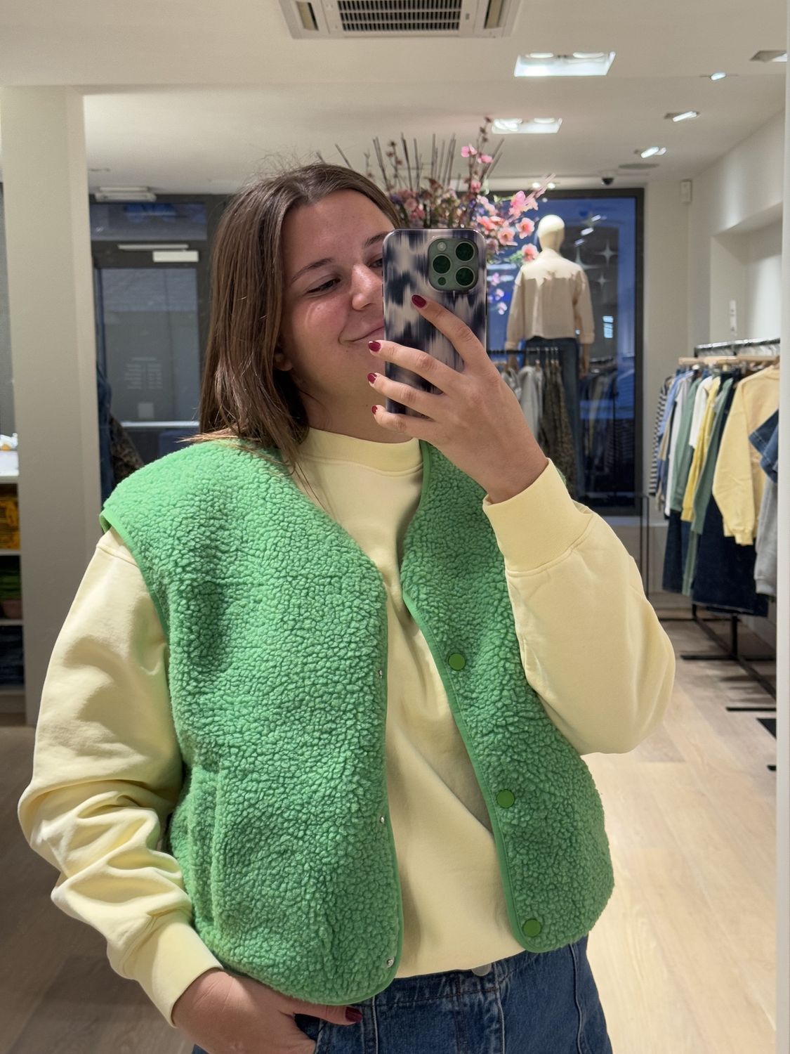 Billi waistcoat groen