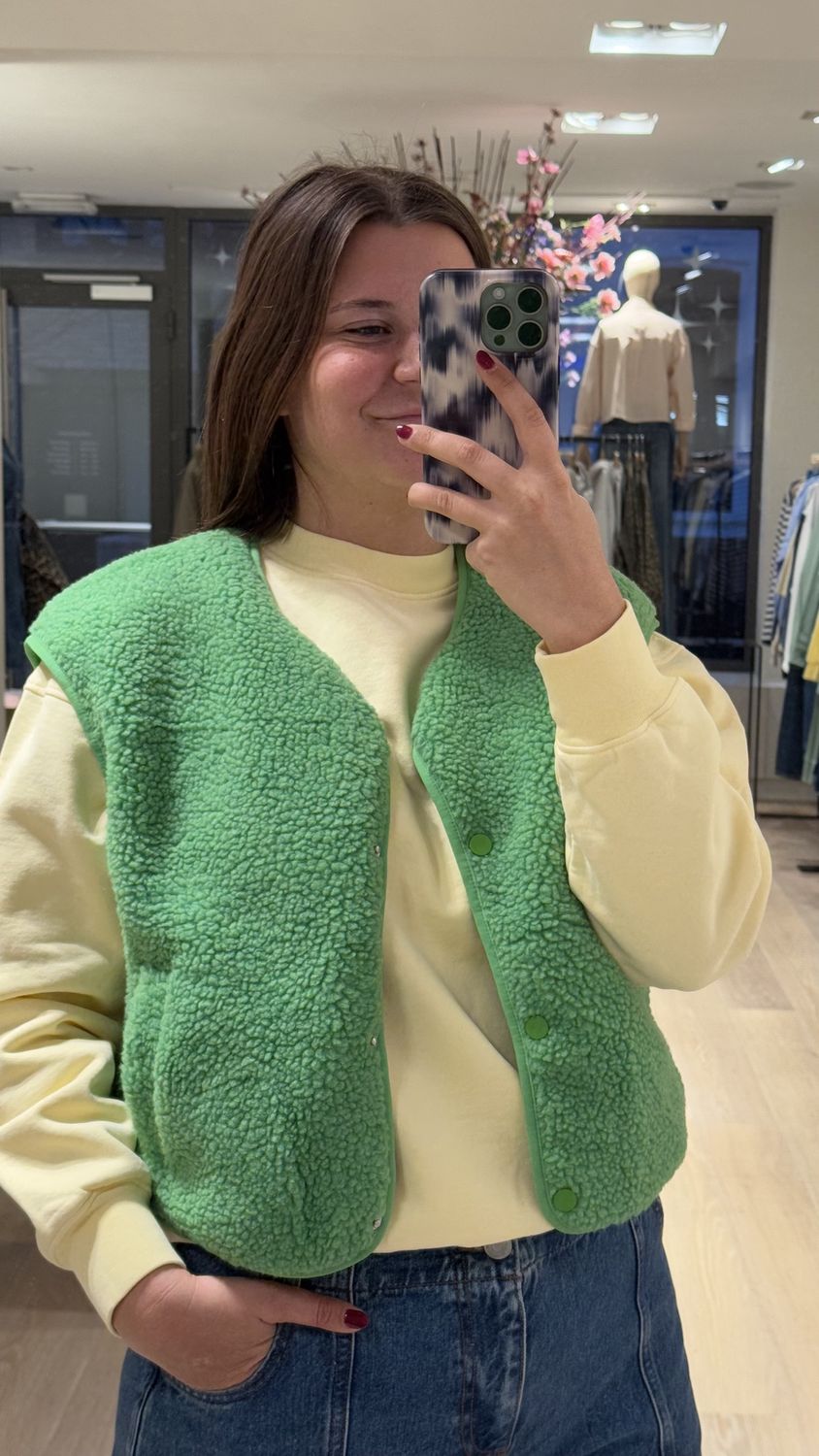 Billi waistcoat groen