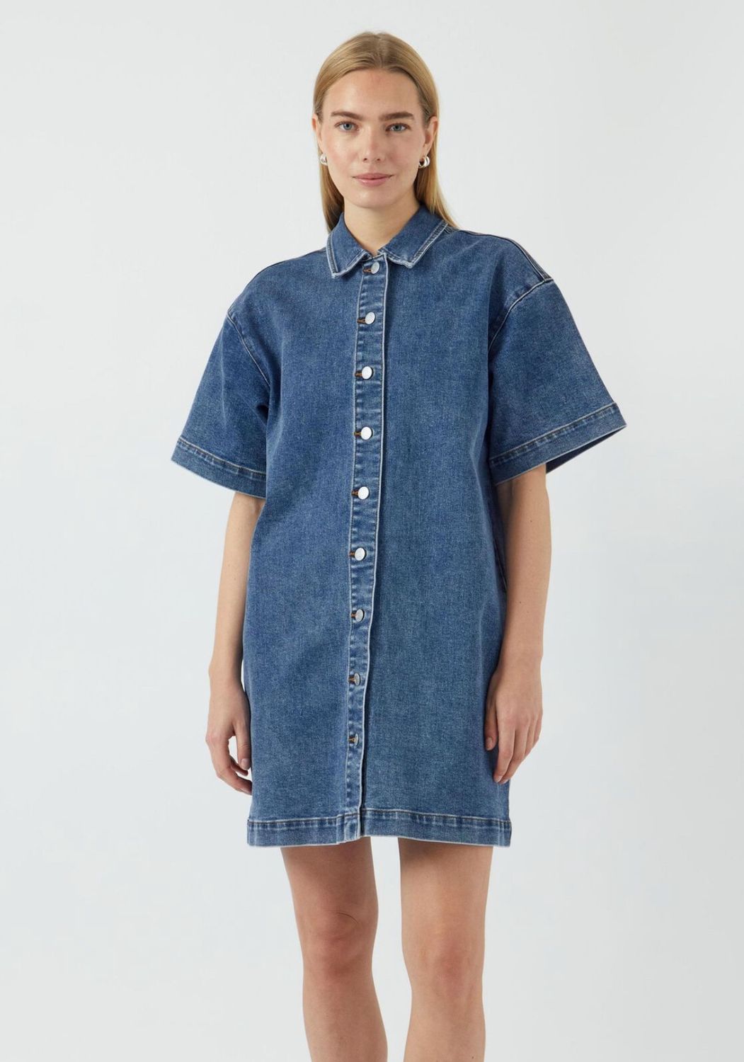 Yaselsa denim shirt dress