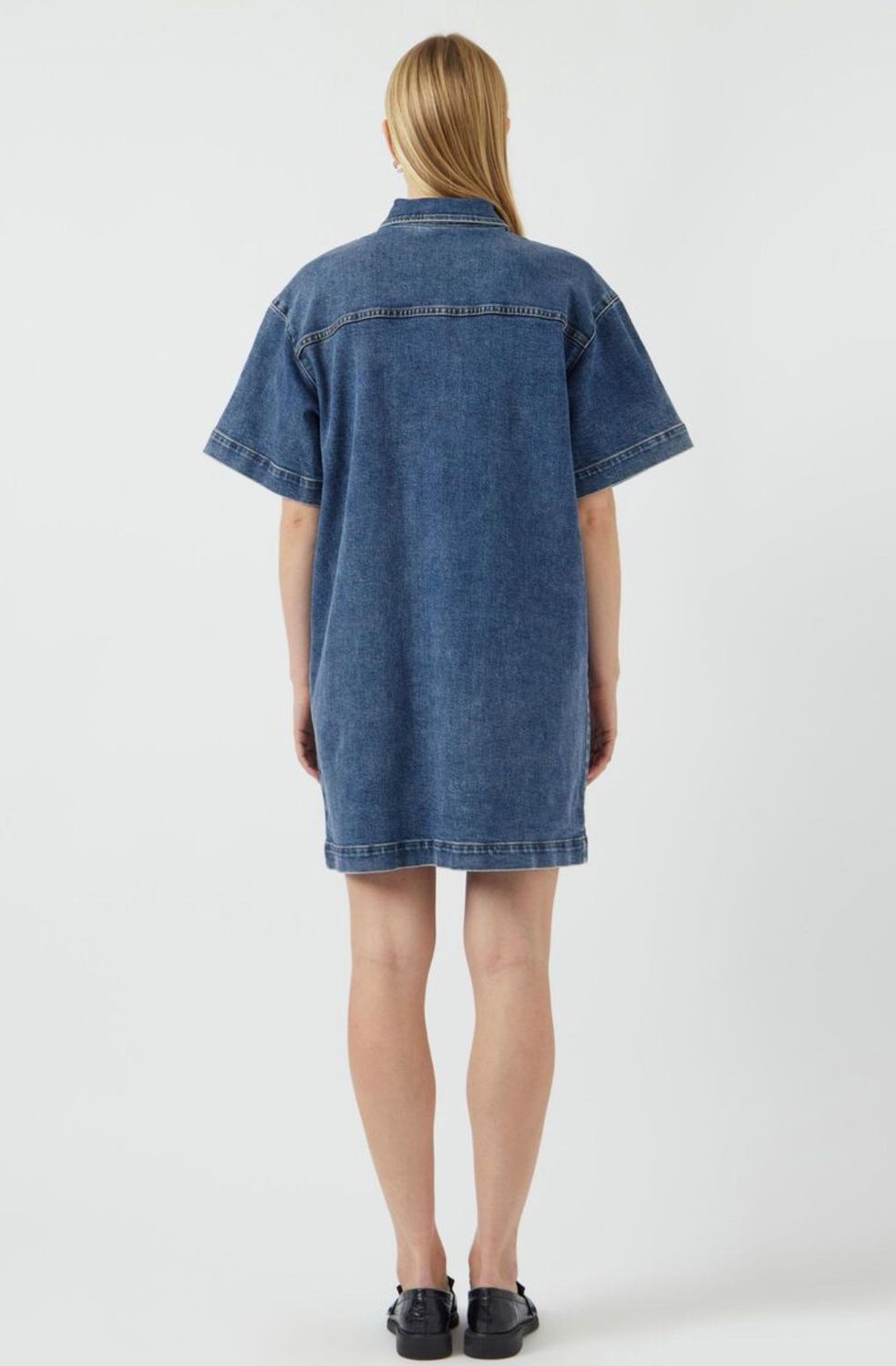 Yaselsa denim shirt dress