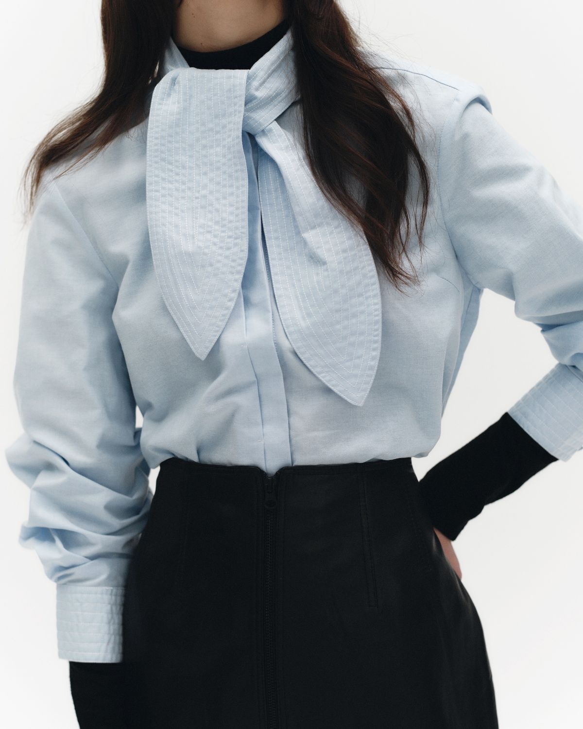 Yasoxa LS tie neck shirt