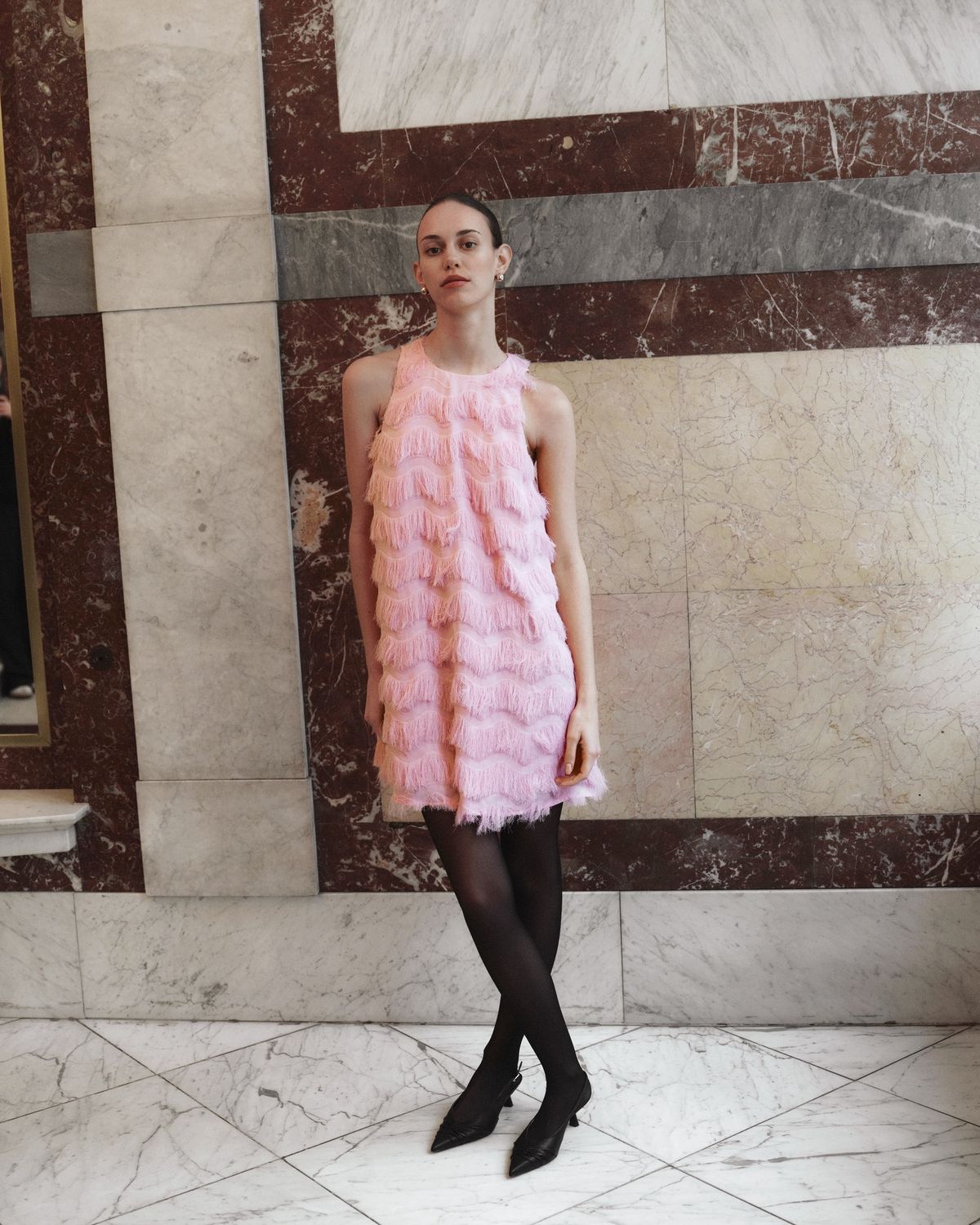Yasria ls midi dress