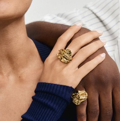 Eclipse ring goud