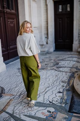 Objmelin barrel pants kaki