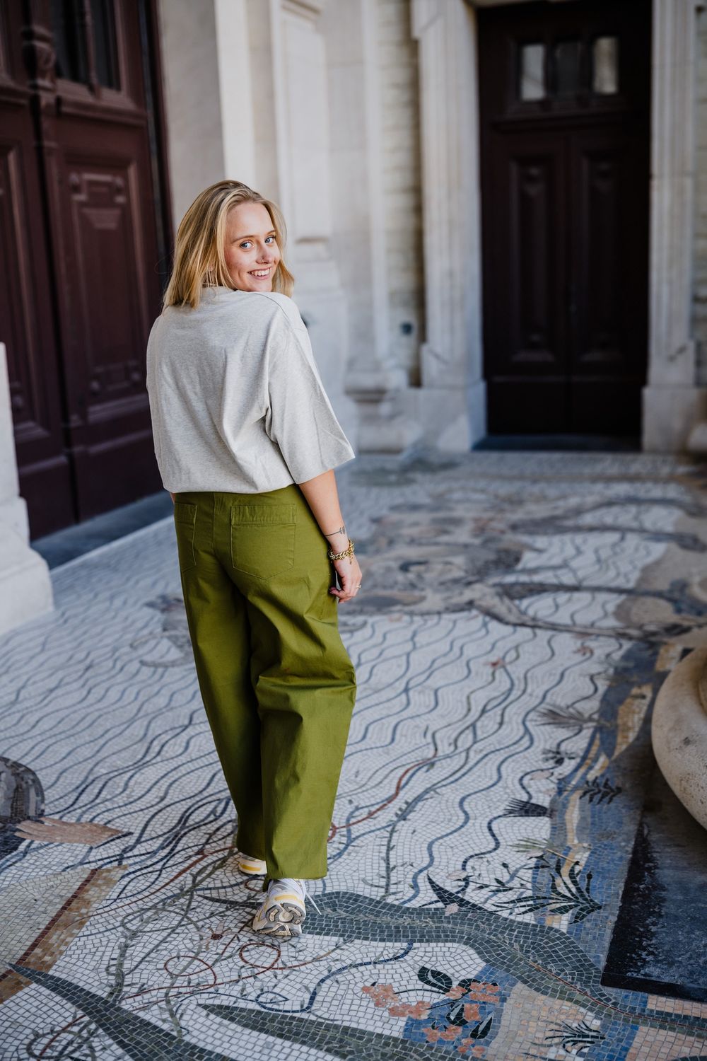 Objmelin barrel pants kaki