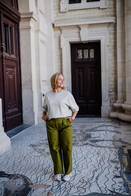 Objmelin barrel pants kaki