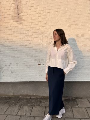 Yaslee short shirt white